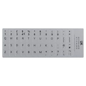 UK English Silver Keyboard Keycap Stickers - image 2