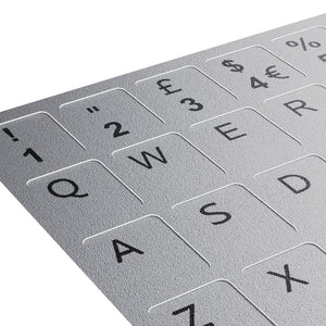 UK English Silver Keyboard Keycap Stickers - image 3