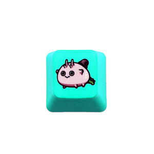Cute ESC PBT Keycap Custom Keyboards UK Cyan Nervous Fish