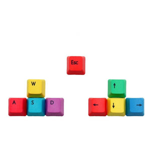 Keycap Keycaps Set Cherry MX Keyboards Multi-Colour Esc Arrow WASD UK English Custom Keyboards UK