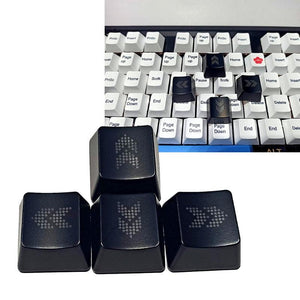 Custom ABS Black Replacement Arrow Keys in Cherry Profile Keycaps Custom Keyboards UK