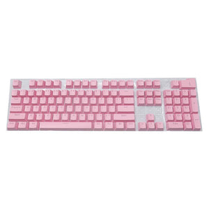104pcs ABS Mechanical Keyboard Keycaps Keycaps Custom Keyboards UK Pink