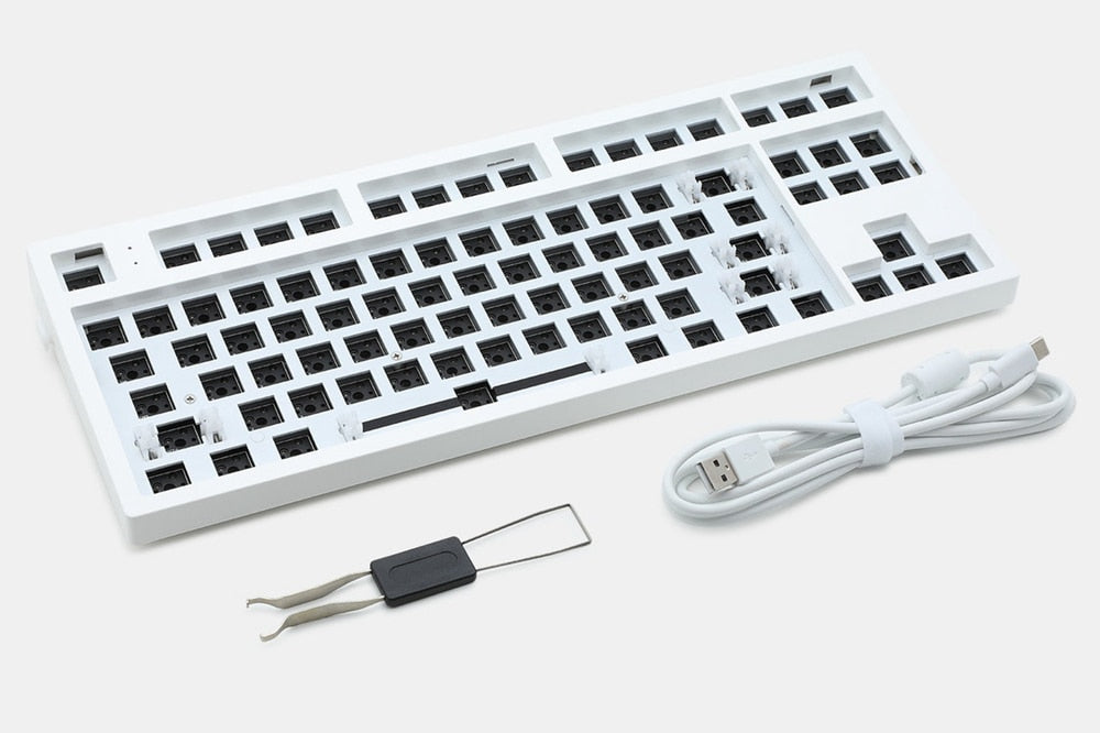MK870 Mechanical Keyboard Kit Custom Keyboards UK MK870 White Kit