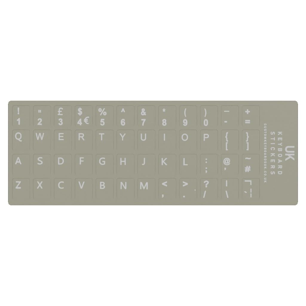 UK English Clear Keyboard Keycap Stickers - image 2