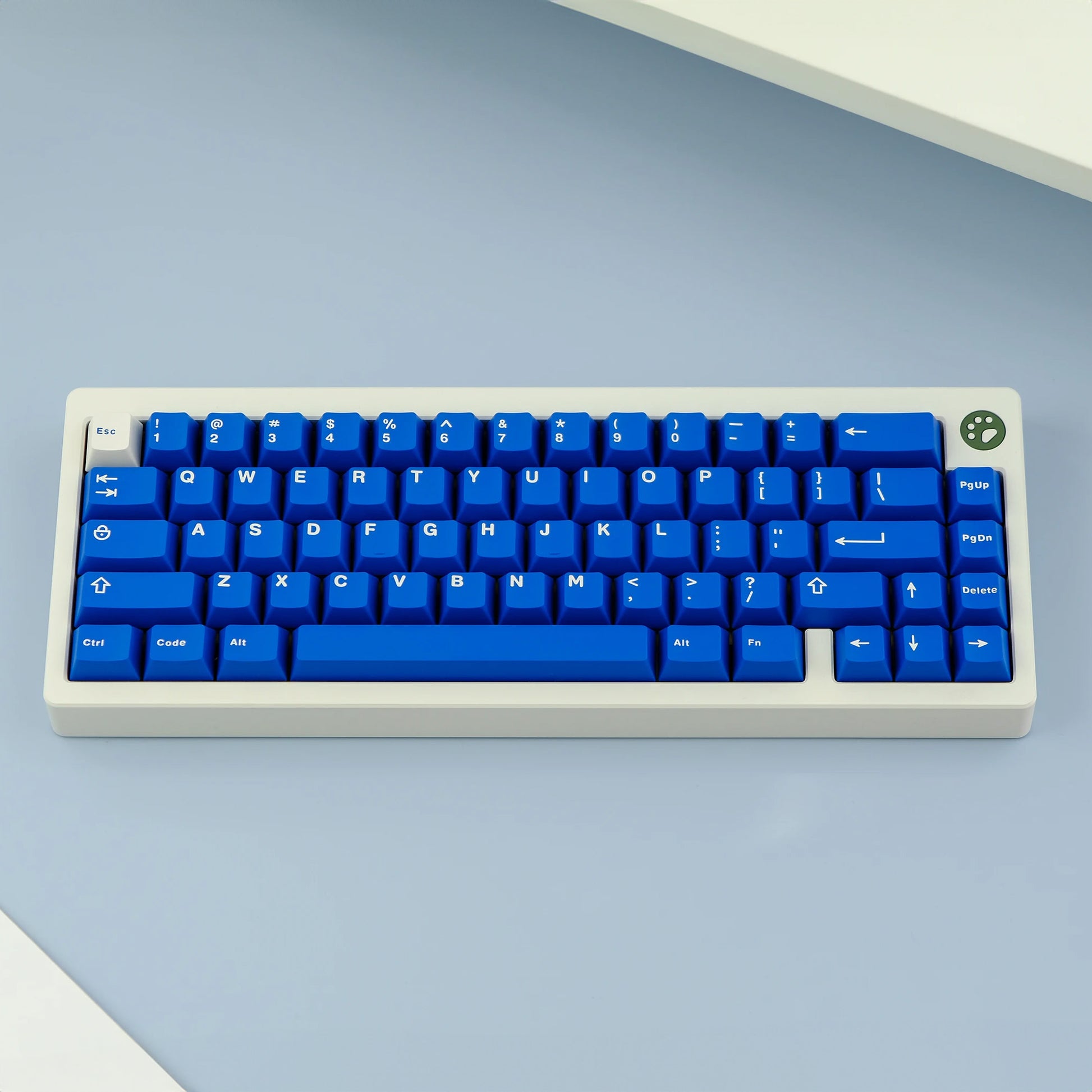 132 PBT Double Shot Keycap Set in Classic Blue  Custom Keyboards UK   