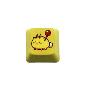 Cute ESC PBT Keycap  Custom Keyboards UK Yellow Smiling Balloon  