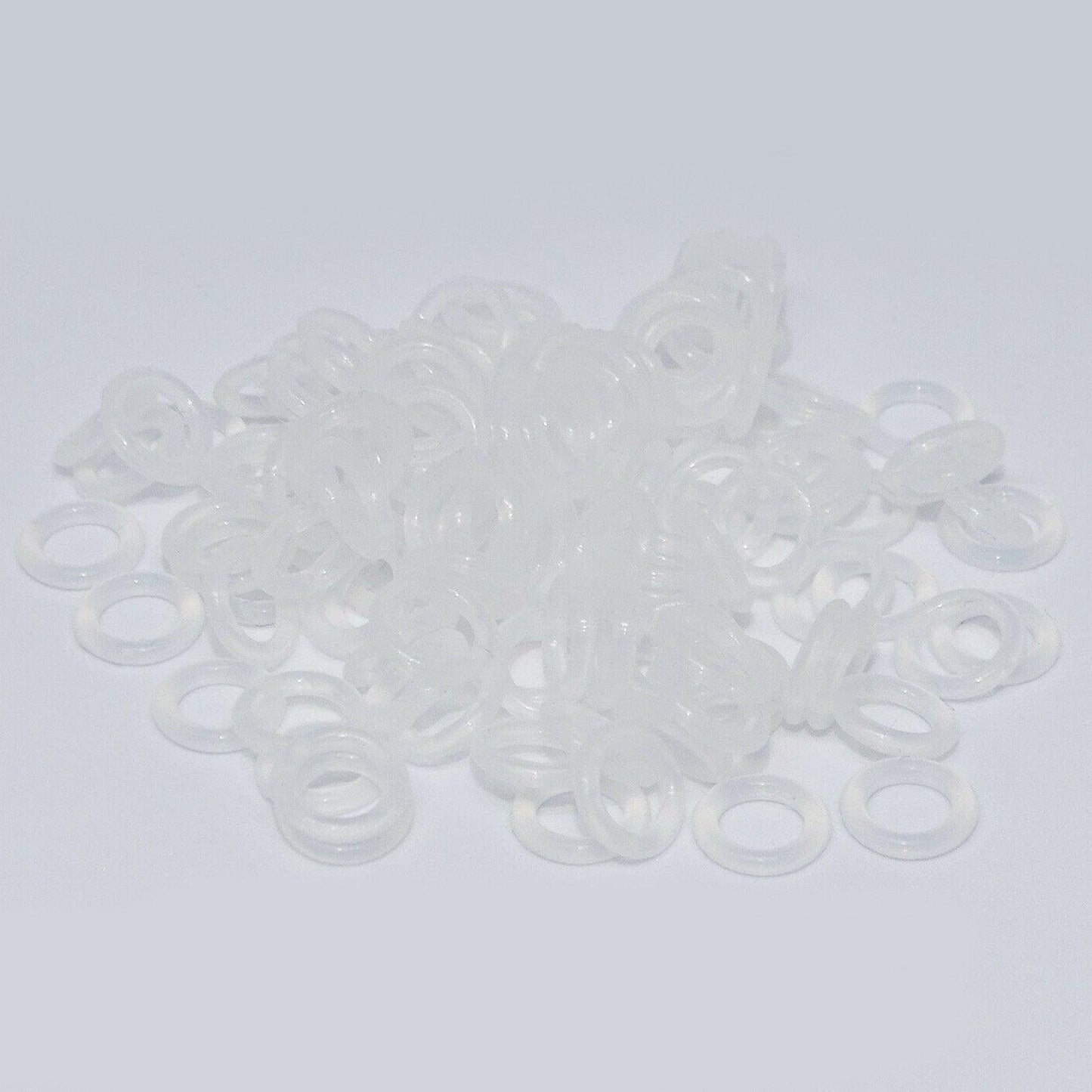 110Pcs O-Rings Keyboard Switch Dampeners Tools Custom Keyboards UK 1.5mm Clear 