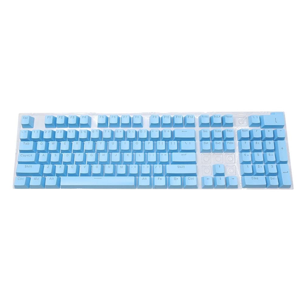 104pcs ABS Mechanical Keyboard Keycaps Keycaps Custom Keyboards UK Blue  